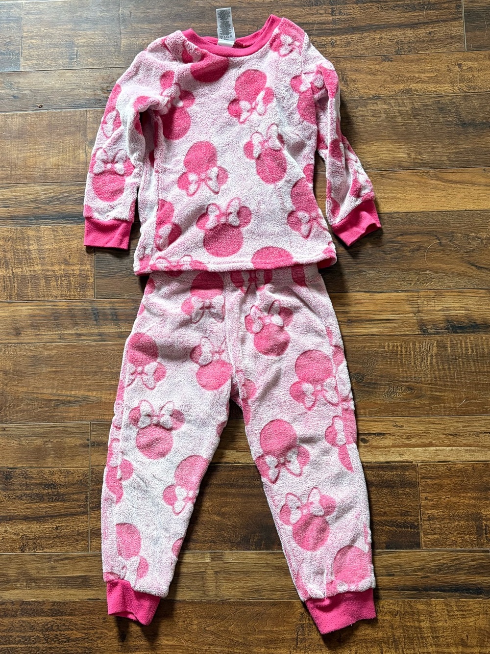 Disney Pink Minnie Mouse Fleece Pajama Set